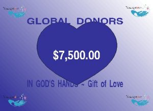 $7,500.00 Global Donation